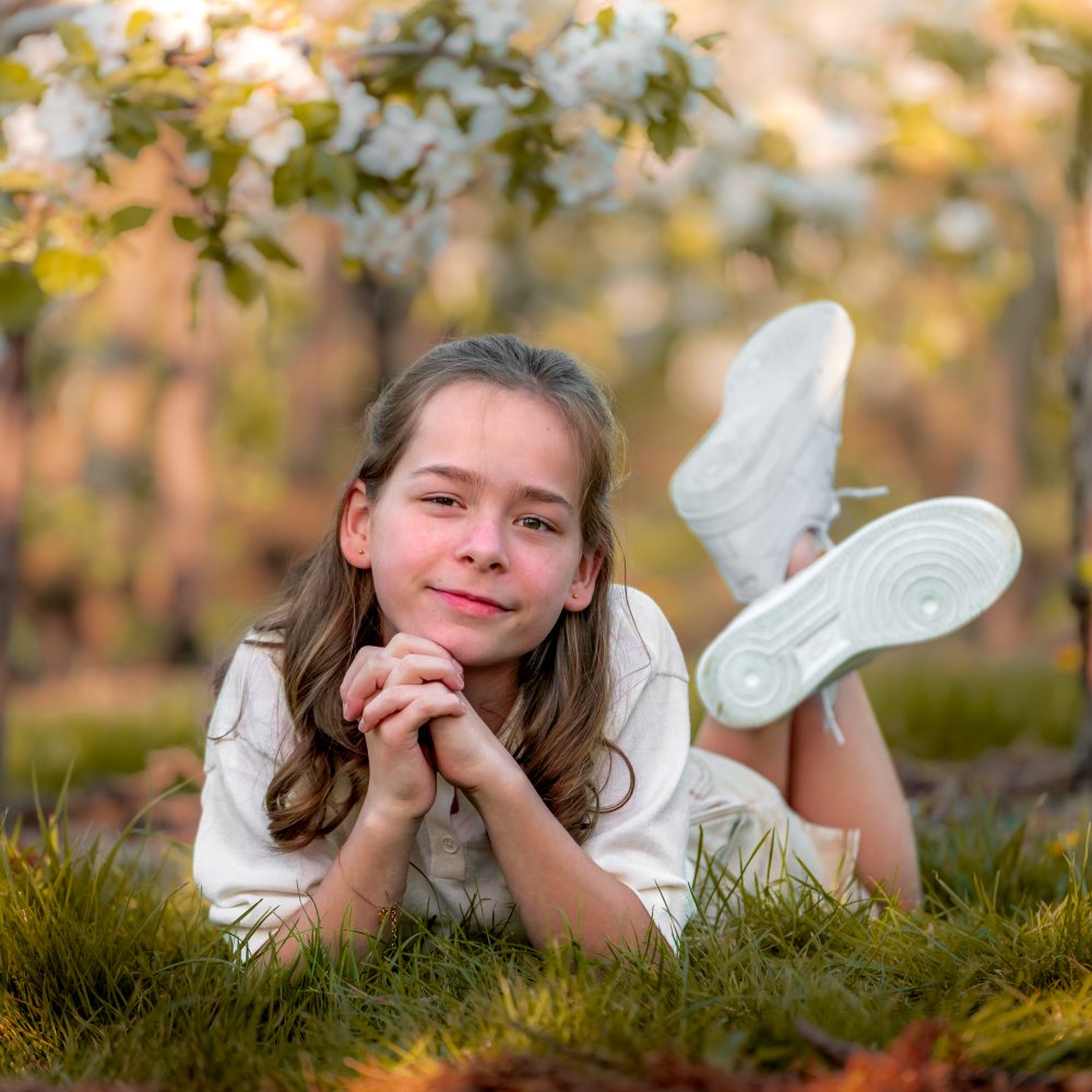 Apple blossom portrait